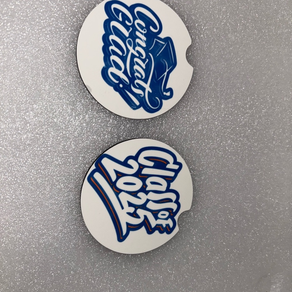 Graduation Car Coasters - Picture 2 of 2